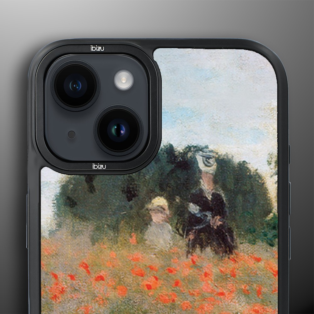 Etui-do-iPhone-14-IBIZU-DropGuard-Matt-z-MagSafe-Claude-Monet-pole-maków (5)
