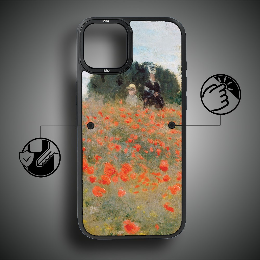 Etui-do-iPhone-14-IBIZU-DropGuard-Matt-z-MagSafe-Claude-Monet-pole-maków (7)