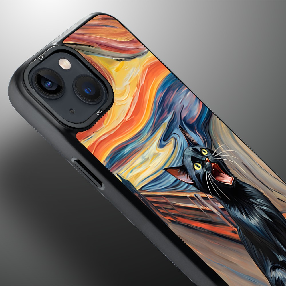 Etui-do-iPhone-14-IBIZU-DropGuard-Matt-z-MagSafe-Edvard-Munch-krzyk-kota (2)