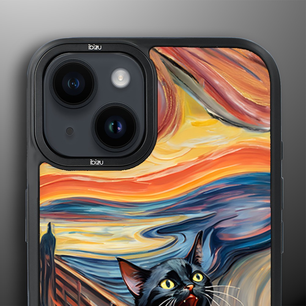 Etui-do-iPhone-14-IBIZU-DropGuard-Matt-z-MagSafe-Edvard-Munch-krzyk-kota (5)