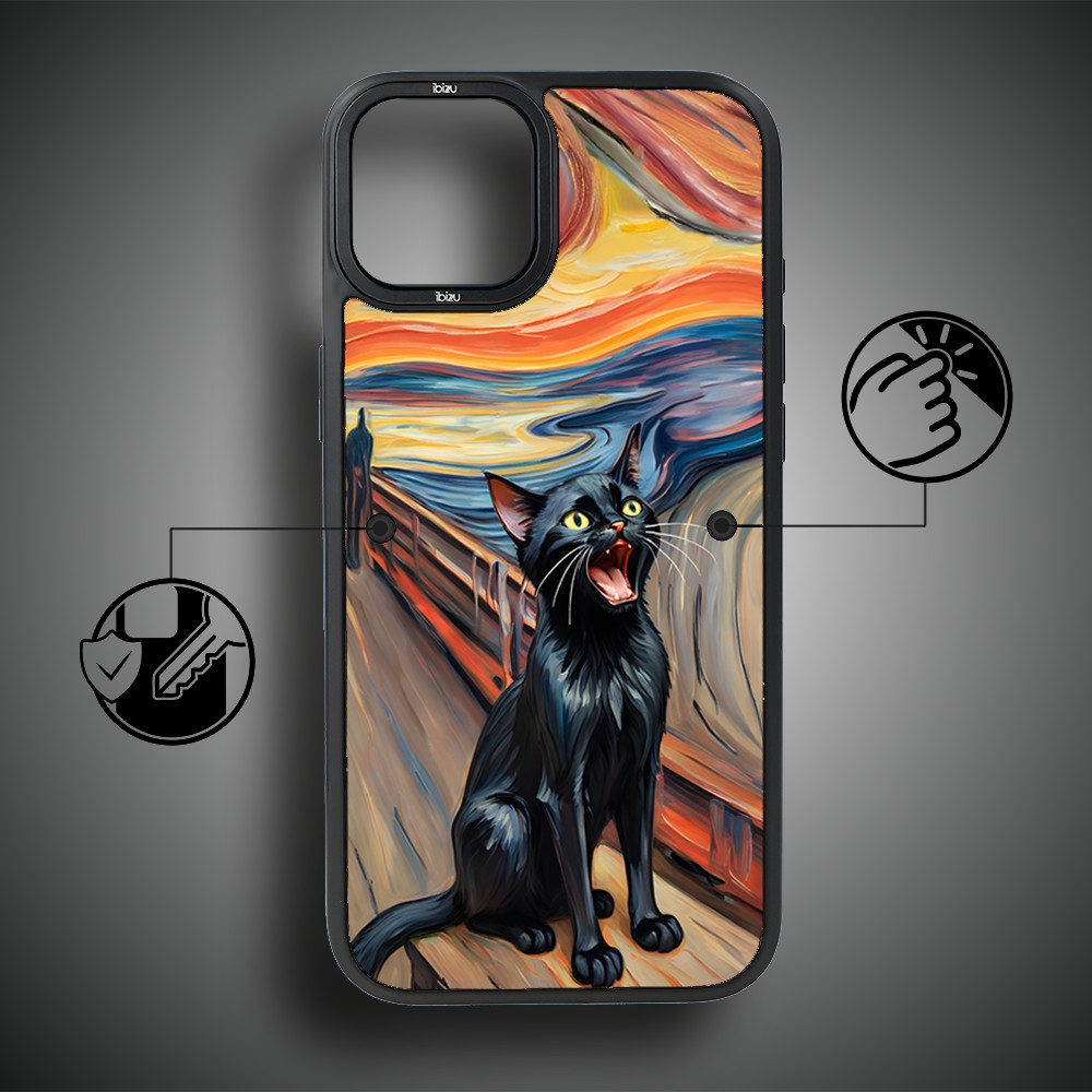 Etui-do-iPhone-14-IBIZU-DropGuard-Matt-z-MagSafe-Edvard-Munch-krzyk-kota (7)