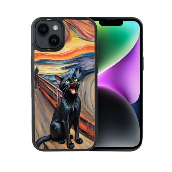Etui-do-iPhone-14-IBIZU-DropGuard-Matt-z-MagSafe-Edvard-Munch-krzyk-kota (8)