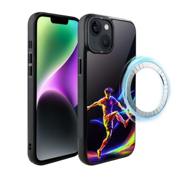 Etui do iPhone 14 IBIZU DropGuard Matt z MagSafe, #ElectroMove, W rytmie piłki nożnej (3)