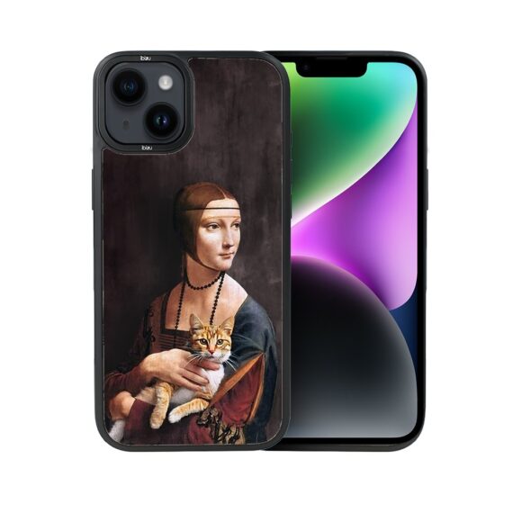 Etui-do-iPhone-14-IBIZU-DropGuard-Matt-z-MagSafe-Leonardo-Da-Vinci-dama-z-kotem (8)