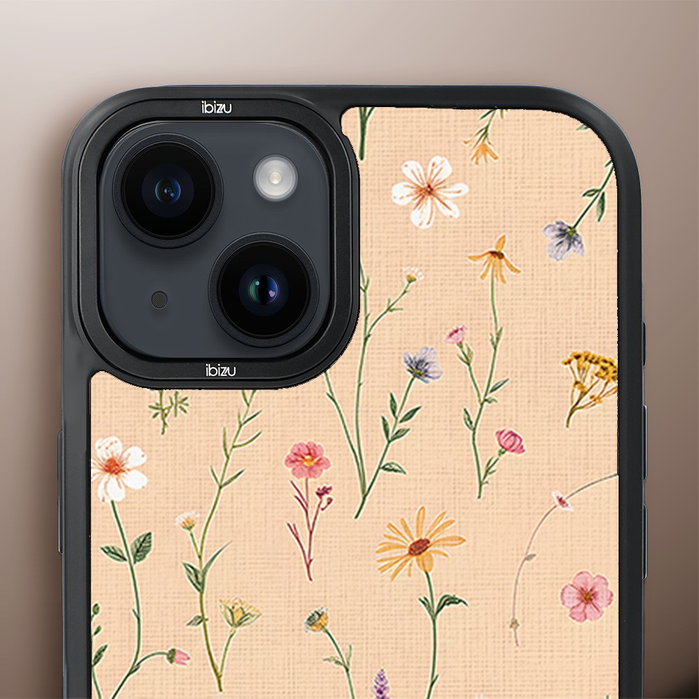 Etui do iPhone 14 IBIZU DropGuard Matt z MagSafe, Pastel Bloom, Kolorowa łąka (2)