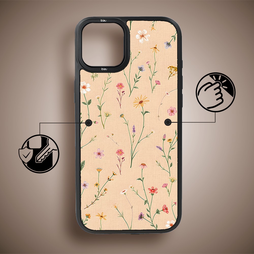 Etui do iPhone 14 IBIZU DropGuard Matt z MagSafe, Pastel Bloom, Kolorowa łąka (4)