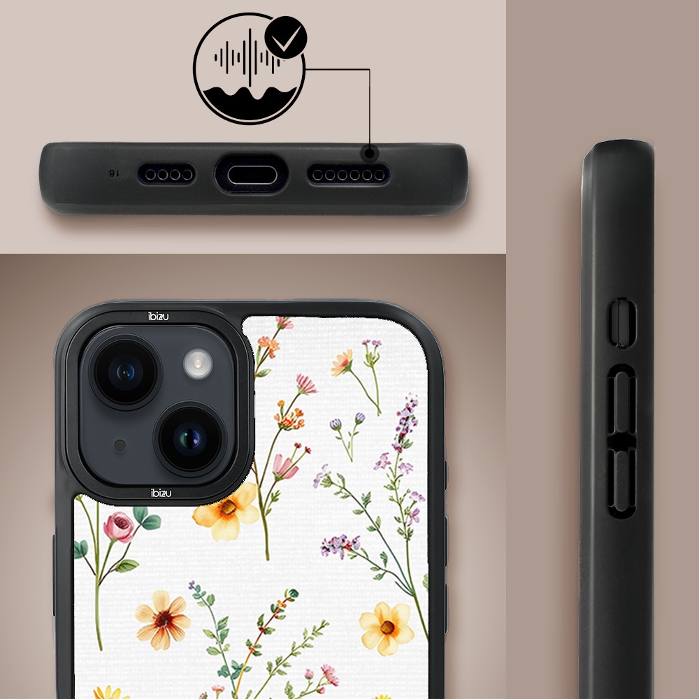 Etui do iPhone 14 IBIZU DropGuard Matt z MagSafe, Pastel Bloom, Letni bukiet (1)