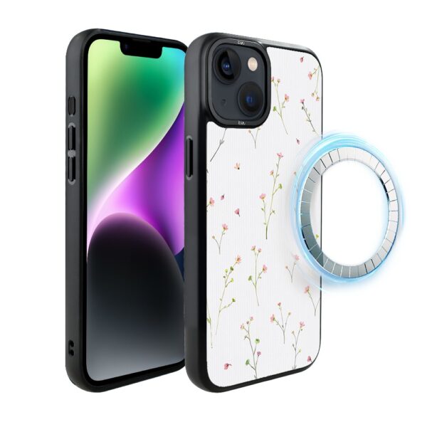 Etui do iPhone 14 IBIZU DropGuard Matt z MagSafe, Pastel Bloom, Polna fantazja