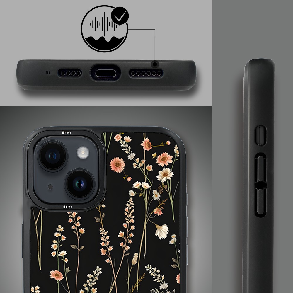 Etui do iPhone 14 IBIZU DropGuard Matt z MagSafe, Pastel Bloom, Północny ogród (2)
