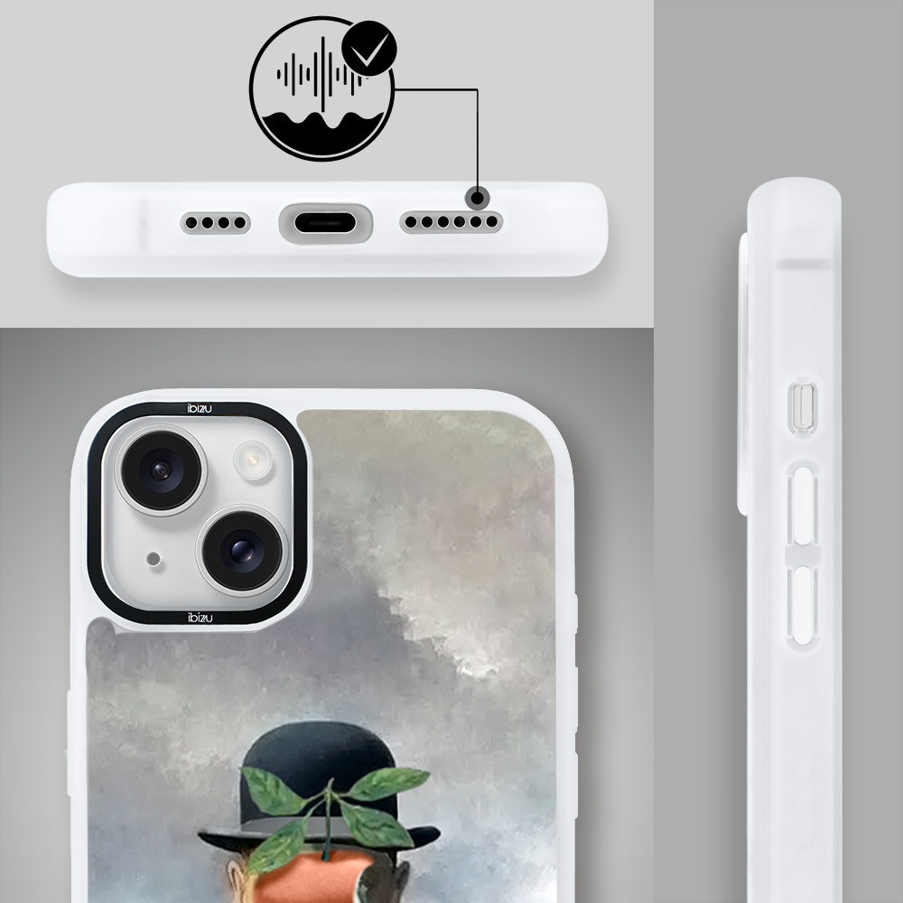 Etui-do-iPhone-14-IBIZU-DropGuard-Matt-z-MagSafe-Rene-Magritte-syn-człowieczy-white (4)