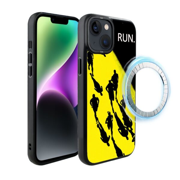 Etui do iPhone 14 IBIZU DropGuard Matt z MagSafe, #Move, Bieg Mistrzów