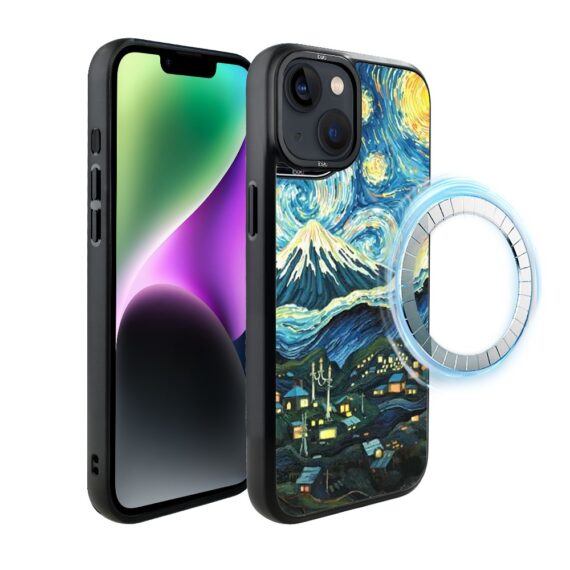 Etui-do-iPhone-14-IBIZU-DropGuard-Matt-z-MagSafe-Van-Gogh-gwieździsta-noc (6)