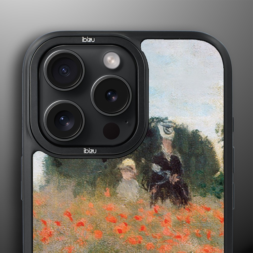 Etui-do-iPhone-14-Pro-IBIZU-DropGuard-Matt-z-MagSafe-Claude-Monet-pole-maków (5)