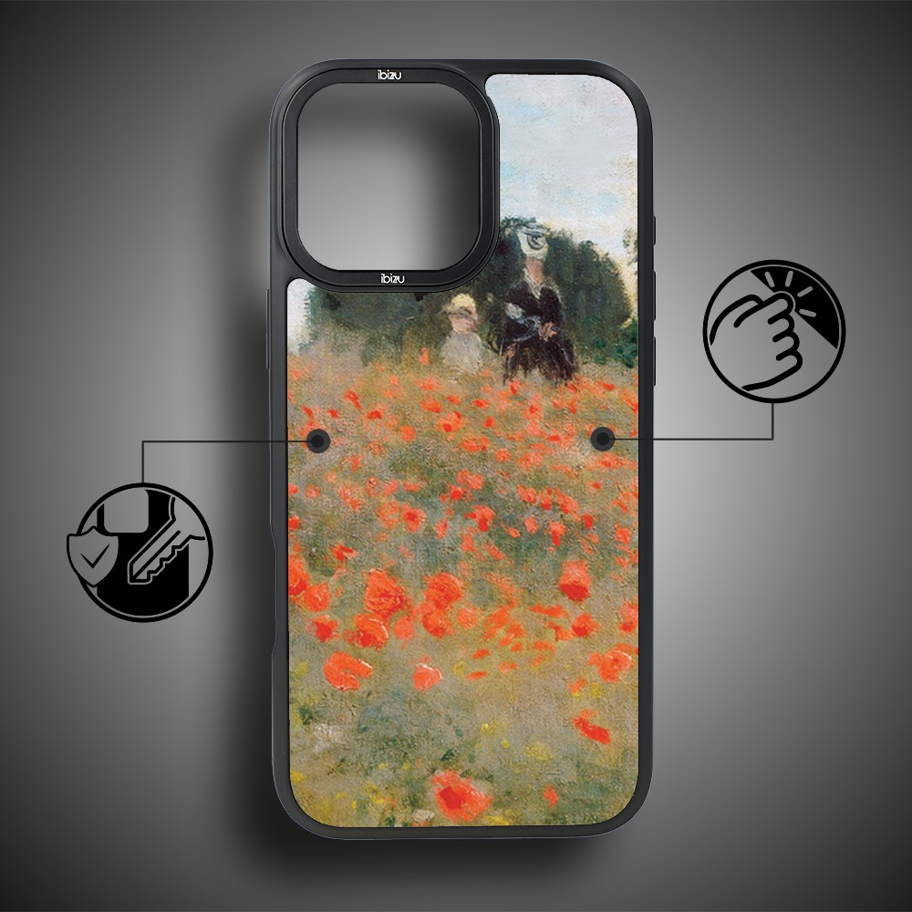 Etui-do-iPhone-14-Pro-IBIZU-DropGuard-Matt-z-MagSafe-Claude-Monet-pole-maków (7)