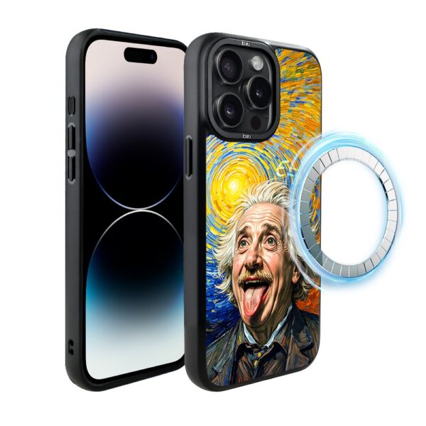 Etui do iPhone 14 Pro Max IBIZU DropGuard Matt z MagSafe, Einstein
