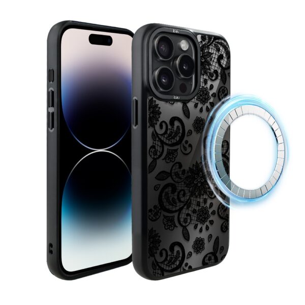 Etui-do-iPhone-14-Pro-IBIZU-DropGuard-Matt-z-MagSafe-Midnight-Koronkowa-czerń (6)