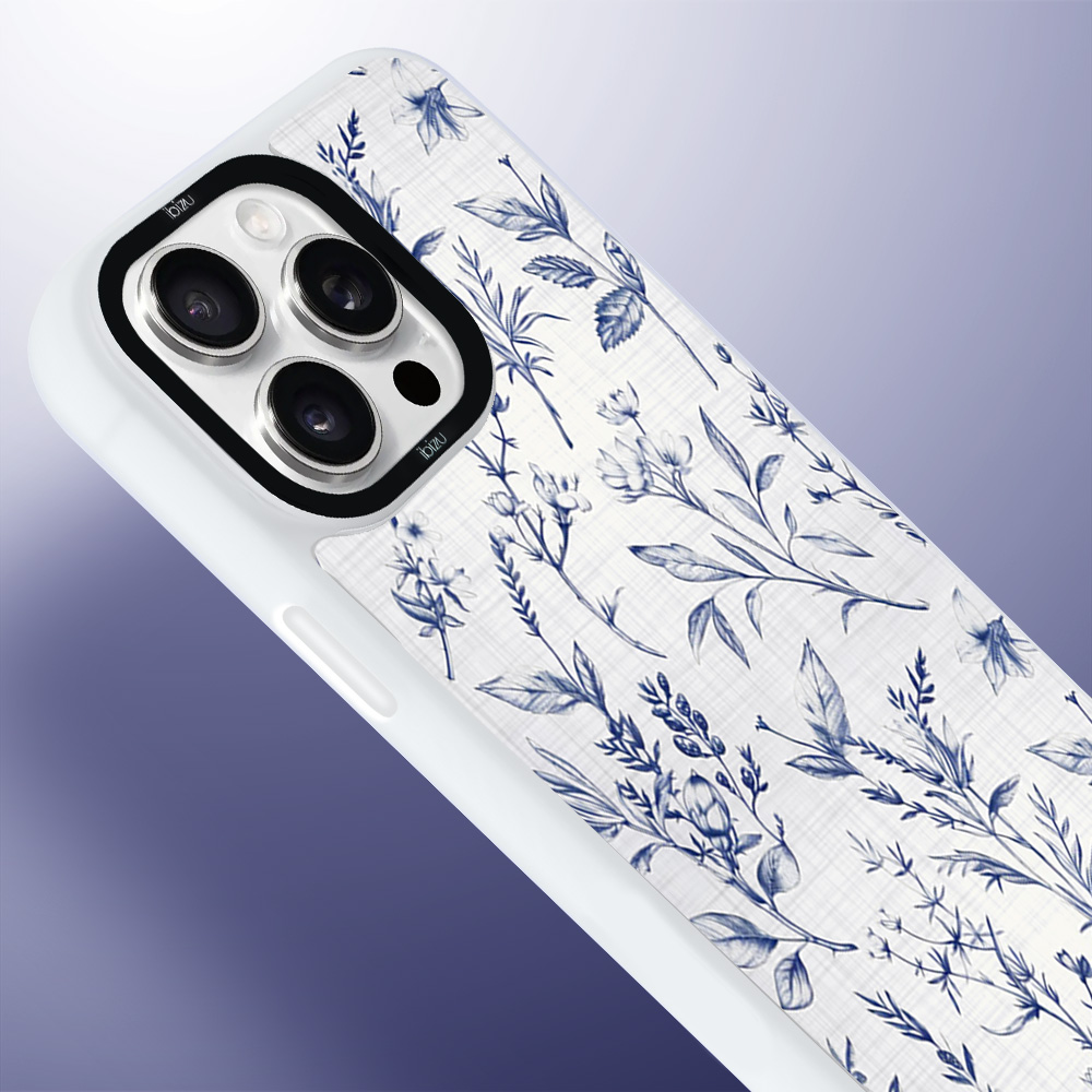 Etui-do-iPhone-14-Pro-IBIZU-DropGuard-Matt-z-MagSafe-Pastel-Bloom-Lazurowe-szepty-white (2)