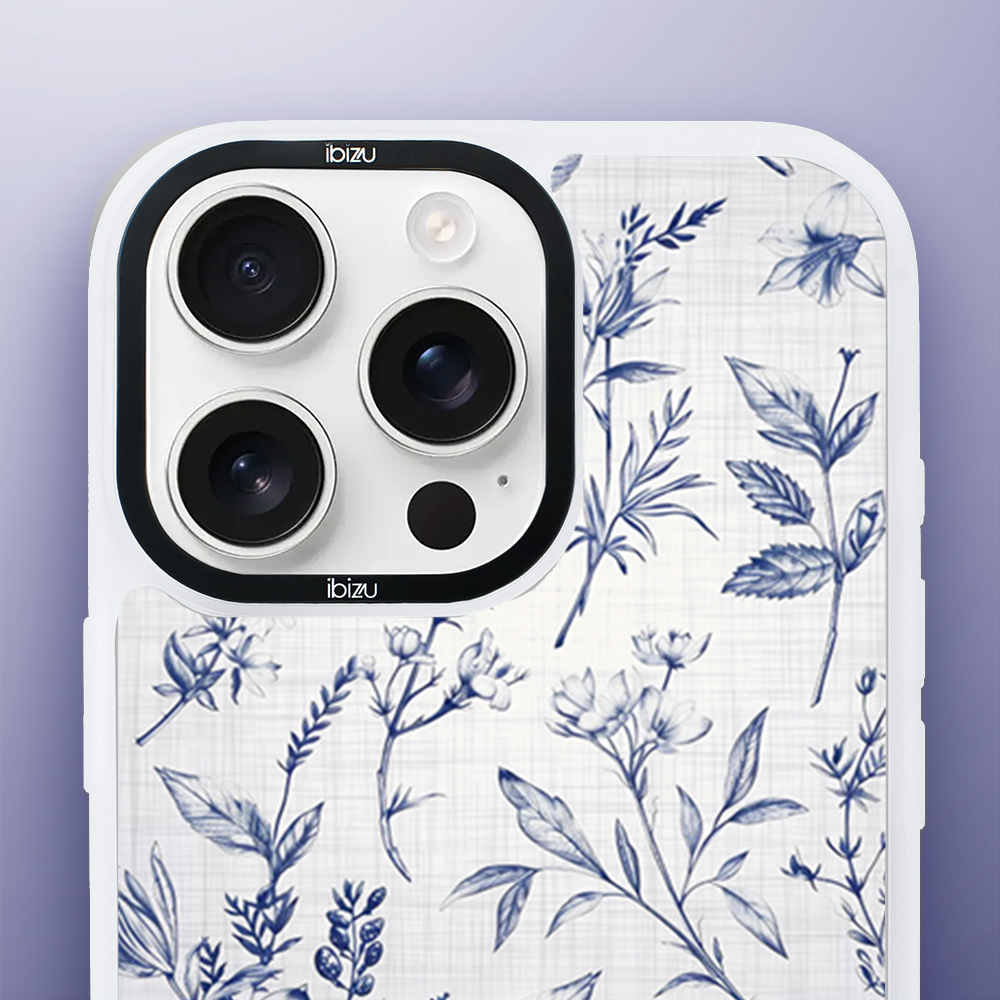 Etui-do-iPhone-14-Pro-IBIZU-DropGuard-Matt-z-MagSafe-Pastel-Bloom-Lazurowe-szepty-white (5)