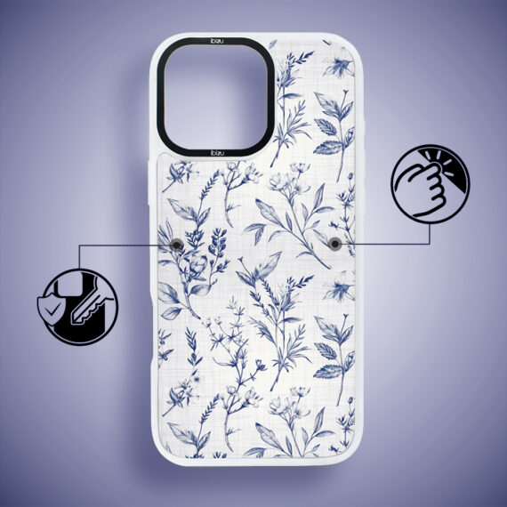 Etui-do-iPhone-14-Pro-IBIZU-DropGuard-Matt-z-MagSafe-Pastel-Bloom-Lazurowe-szepty-white (7)