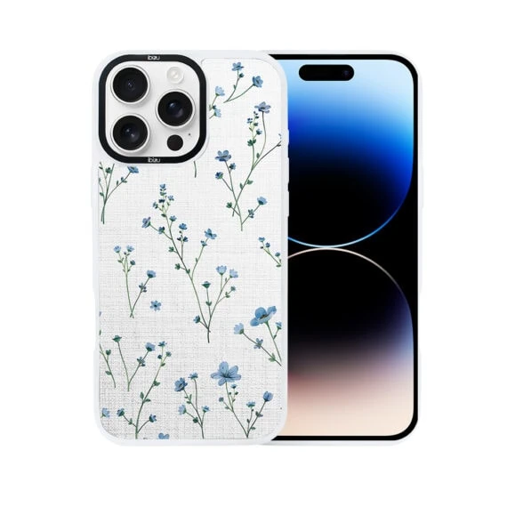 Etui-do-iPhone-14-Pro-IBIZU-DropGuard-Matt-z-MagSafe-Pastel-Bloom-Niebieski-sen-pop8