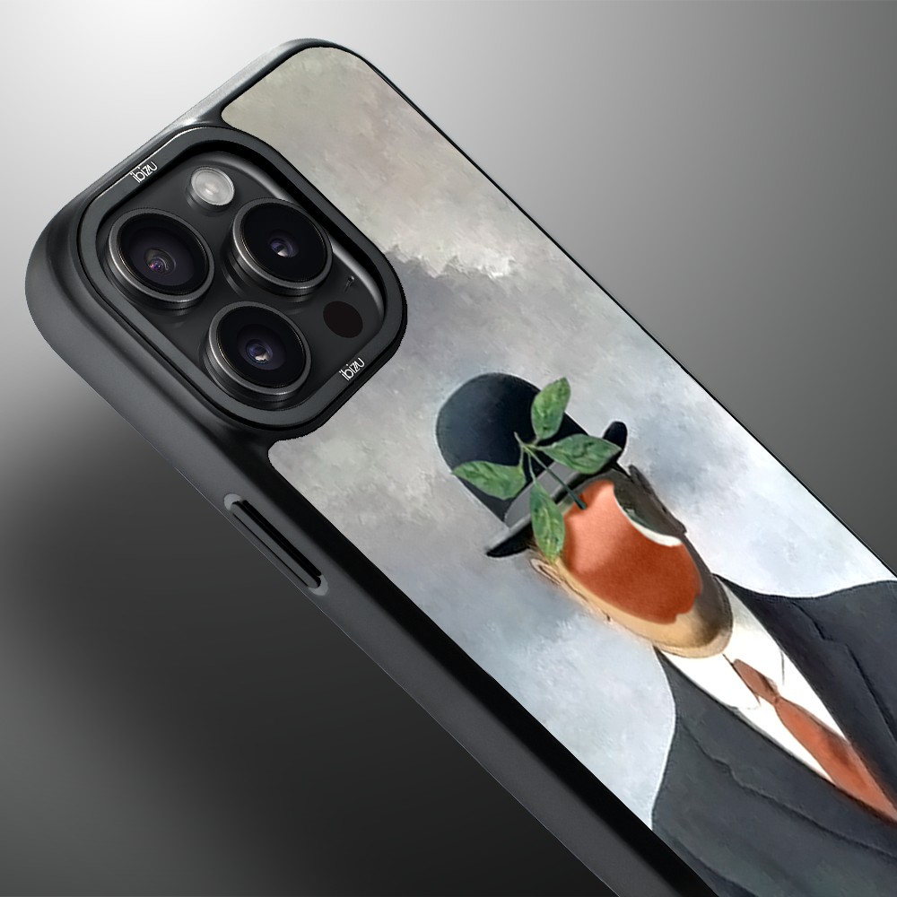 Etui-do-iPhone-14-Pro-IBIZU-DropGuard-Matt-z-MagSafe-Rene-Magritte-syn-człowieczy (2)