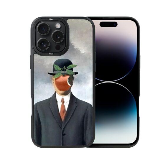 Etui-do-iPhone-14-Pro-IBIZU-DropGuard-Matt-z-MagSafe-Rene-Magritte-syn-człowieczy (8)