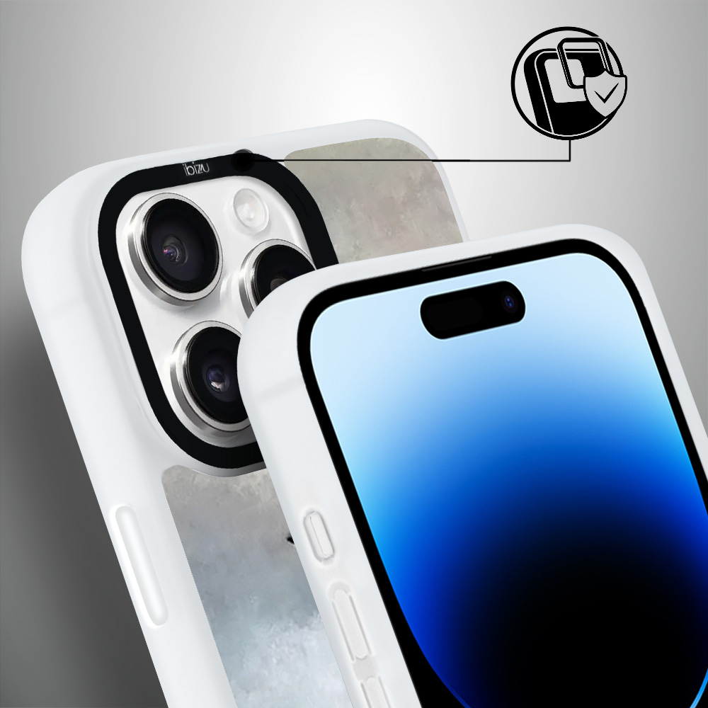 Etui-do-iPhone-14-Pro-IBIZU-DropGuard-Matt-z-MagSafe-Rene-Magritte-syn-człowieczy-white (3)