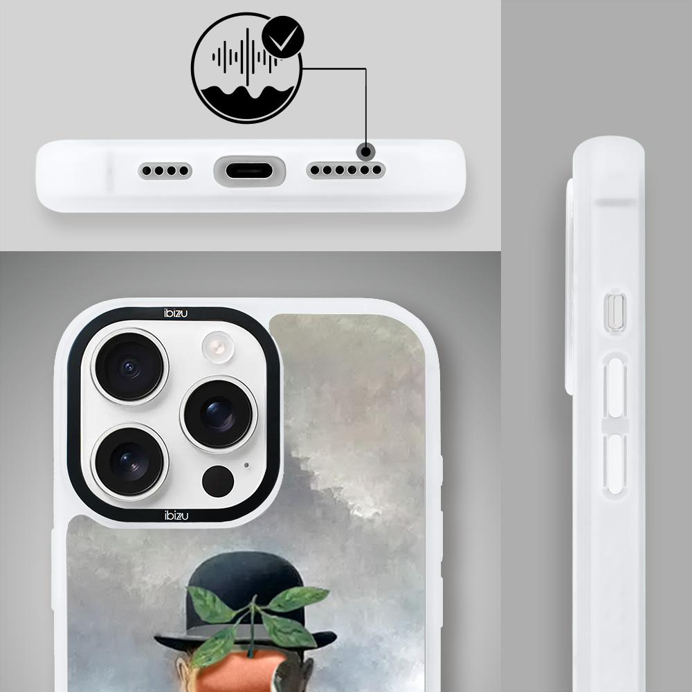 Etui-do-iPhone-14-Pro-IBIZU-DropGuard-Matt-z-MagSafe-Rene-Magritte-syn-człowieczy-white (4)