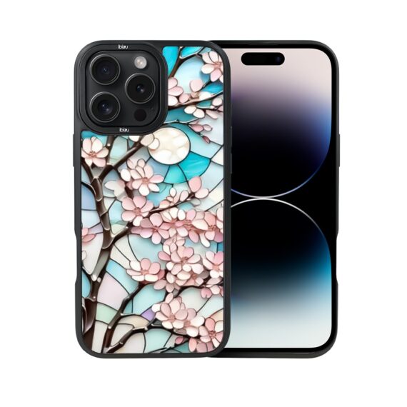 Etui do iPhone 14 Pro Max IBIZU DropGuard Matt z MagSafe, Barwy Szkła, Księżycowa Wiśnia (5)