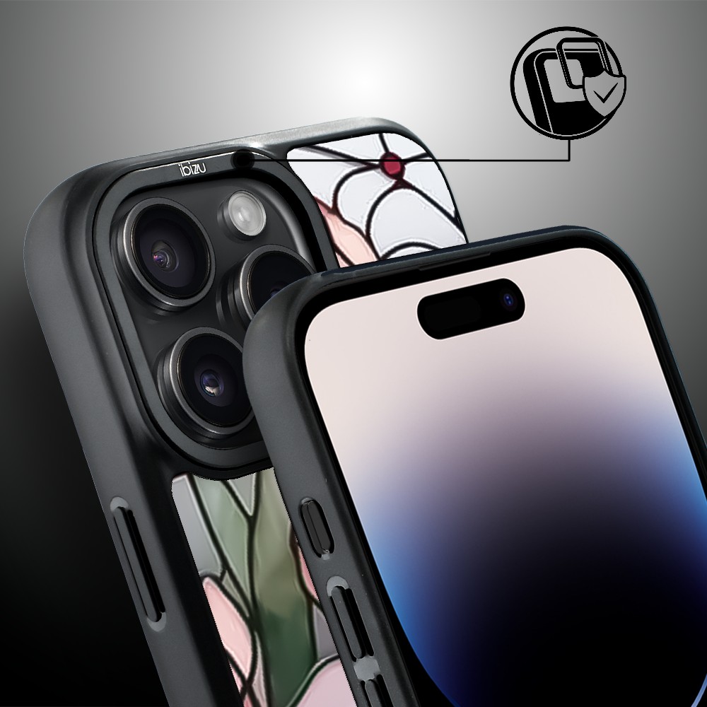 Etui do iPhone 14 Pro Max IBIZU DropGuard Matt z MagSafe, Barwy Szkła, Różowa magnolia (8)