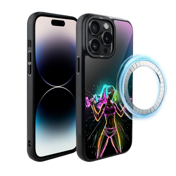 Etui do iPhone 14 Pro IBIZU DropGuard Matt z MagSafe, #ElectroMove, Wibracja fitness