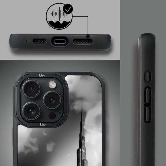 Etui do iPhone 14 Pro Max IBIZU DropGuard Matt z MagSafe, Noir City, Burj Khalifa (6)