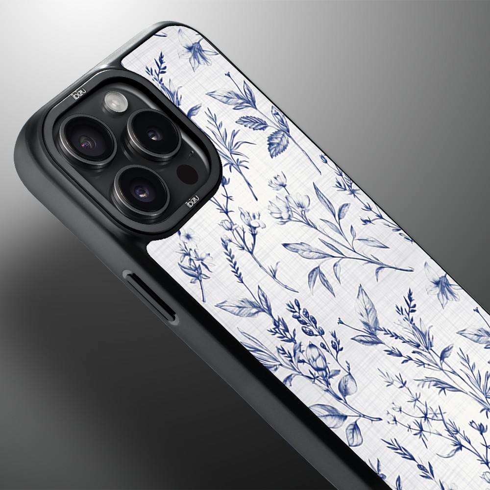 Etui do iPhone 14 Pro Max IBIZU DropGuard Matt z MagSafe, Pastel Bloom, Lazurowe szepty (1)