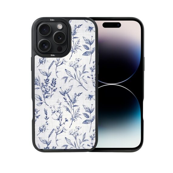 Etui do iPhone 14 Pro Max IBIZU DropGuard Matt z MagSafe, Pastel Bloom, Lazurowe szepty (7)