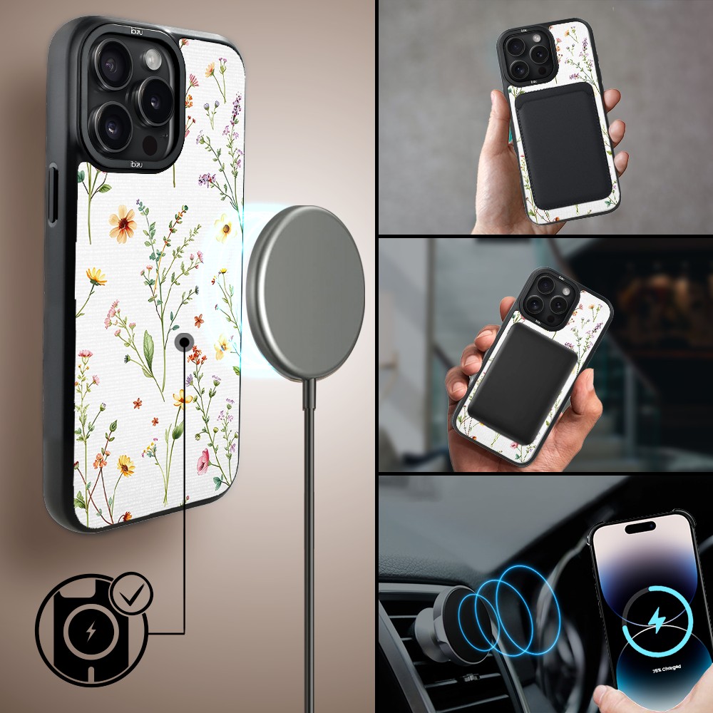 Etui do iPhone 14 Pro Max IBIZU DropGuard Matt z MagSafe, Pastel Bloom, Letni bukiet (7)
