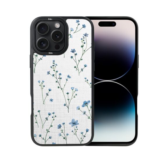 Etui do iPhone 14 Pro Max IBIZU DropGuard Matt z MagSafe, Pastel Bloom, Niebieski sen (5)