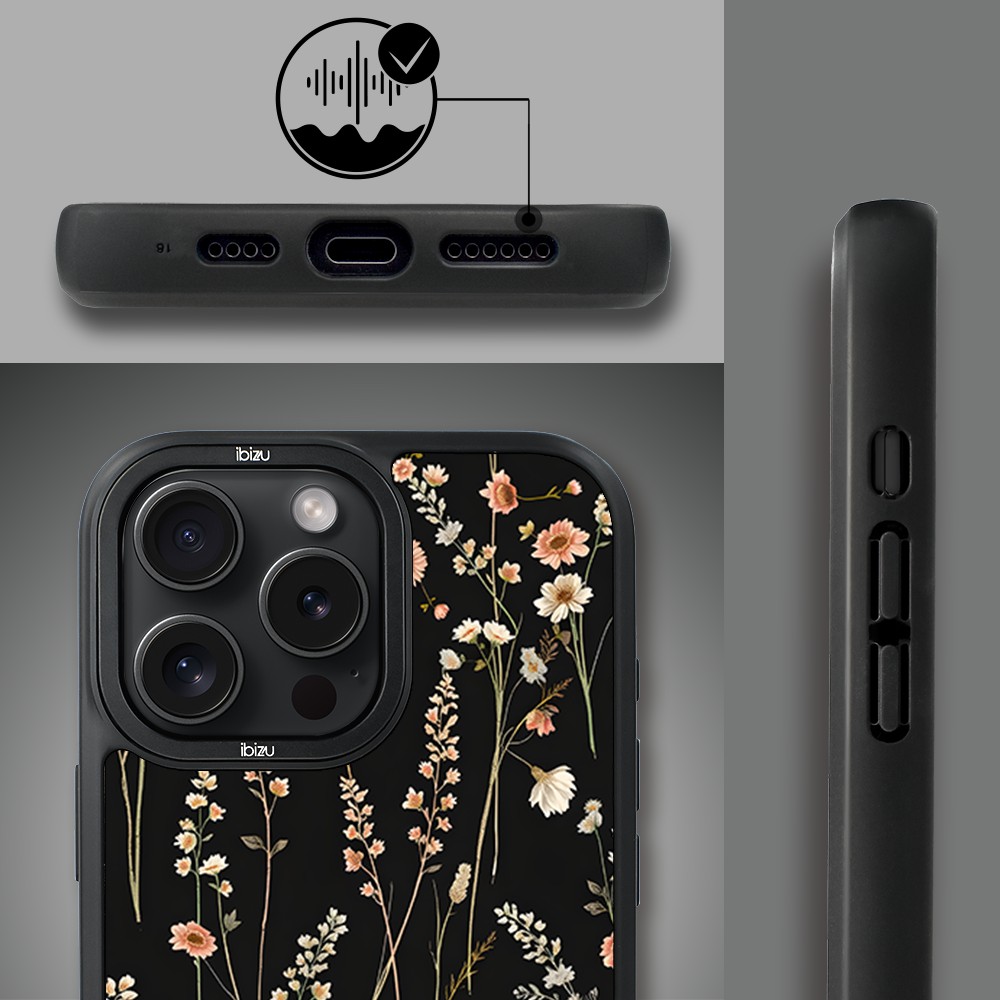 Etui do iPhone 14 Pro Max IBIZU DropGuard Matt z MagSafe, Pastel Bloom, Północny ogród (1)