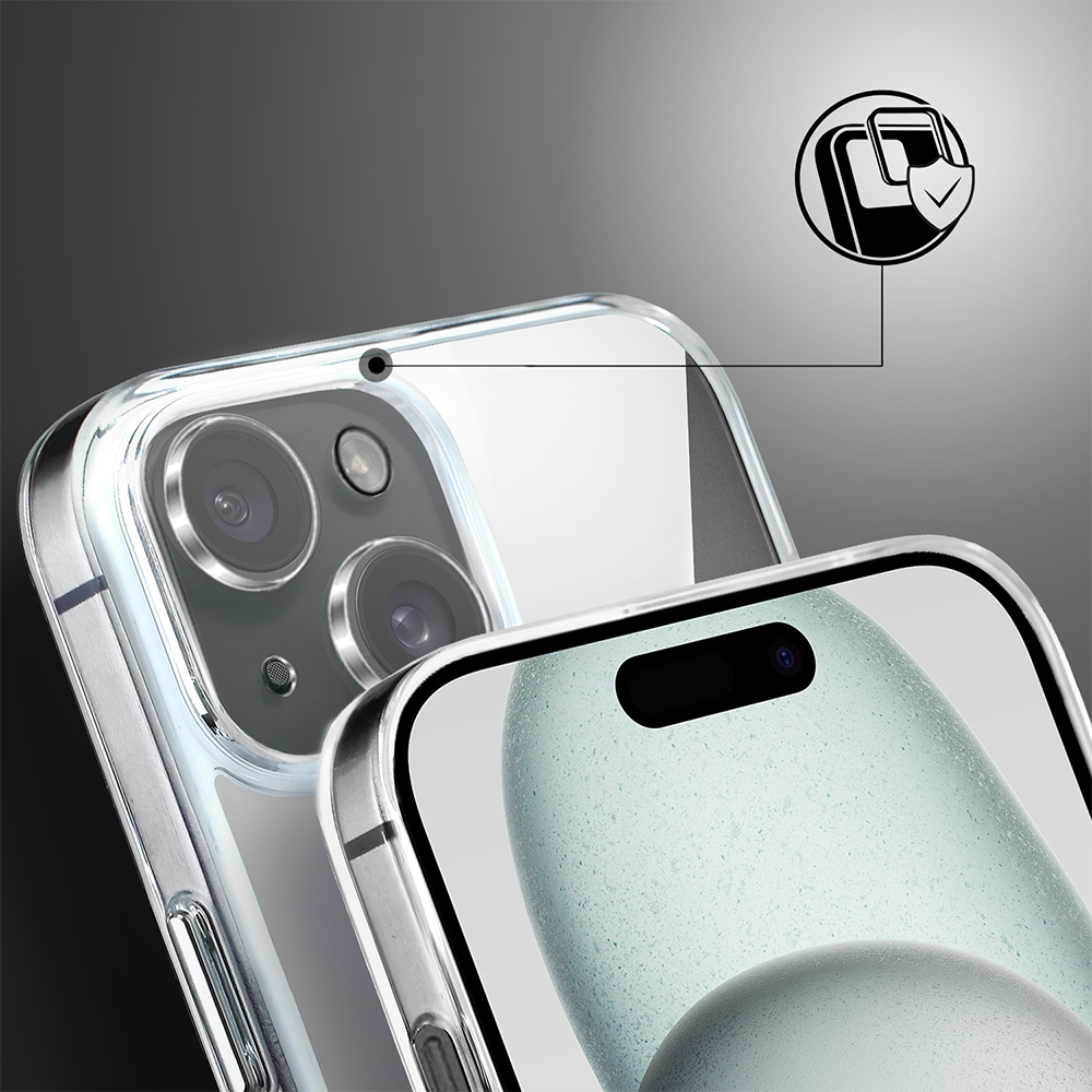 Etui do iPhone 15 Clear Case MagSafe ze szklanym tyłem oraz ochroną aparatu (12)