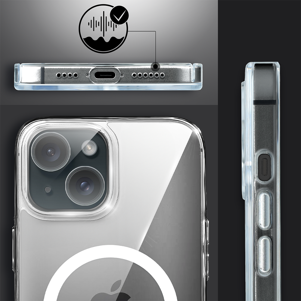 Etui do iPhone 15 Clear Case MagSafe ze szklanym tyłem oraz ochroną aparatu (13)