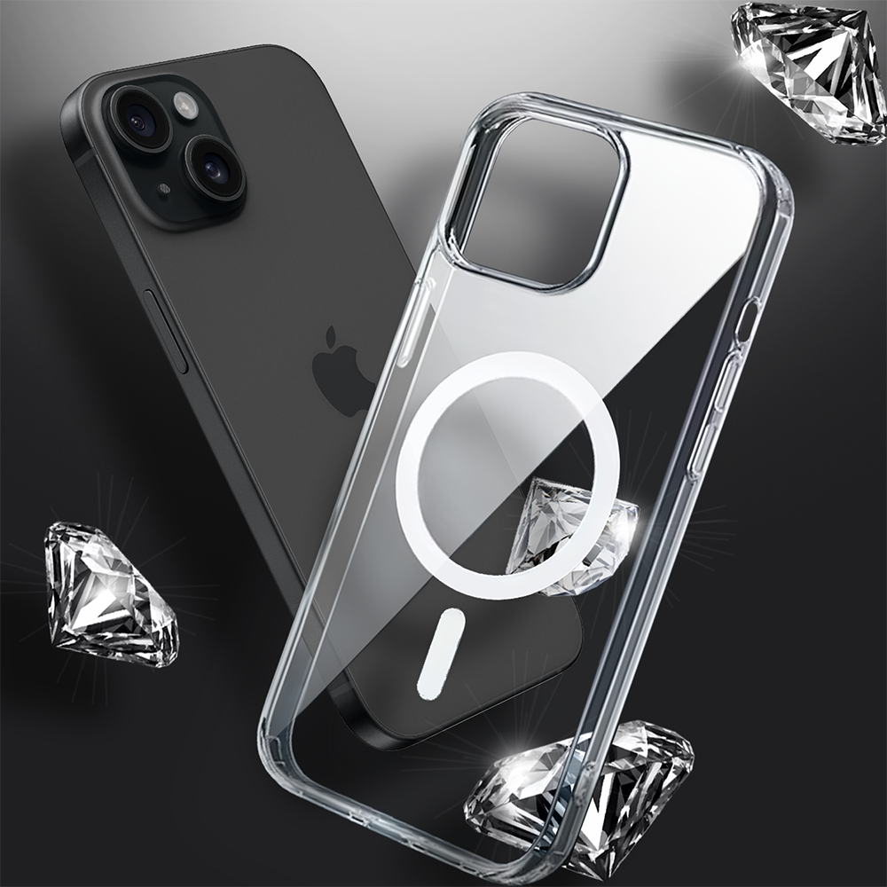 Etui do iPhone 15 Clear Case MagSafe ze szklanym tyłem oraz ochroną aparatu (3)