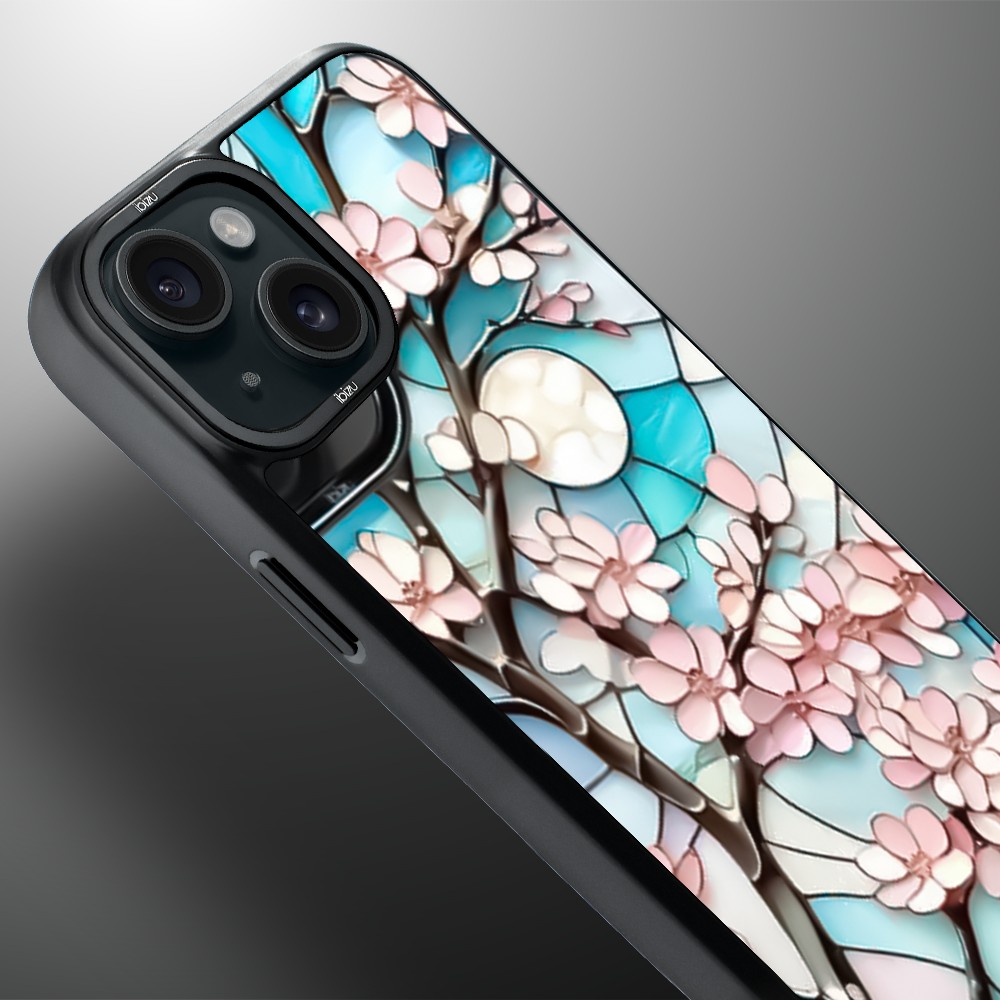 Etui do iPhone 15 IBIZU DropGuard Matt z MagSafe, Barwy Szkła, Księżycowa Wiśnia (8)