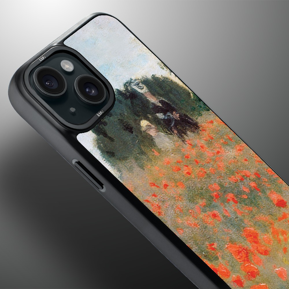 Etui-do-iPhone-15-IBIZU-DropGuard-Matt-z-MagSafe-Claude-Monet-pole-maków (2)