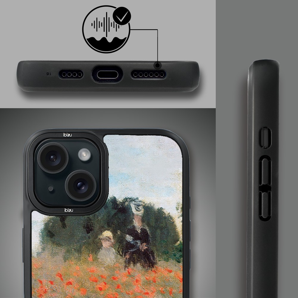 Etui-do-iPhone-15-IBIZU-DropGuard-Matt-z-MagSafe-Claude-Monet-pole-maków (4)