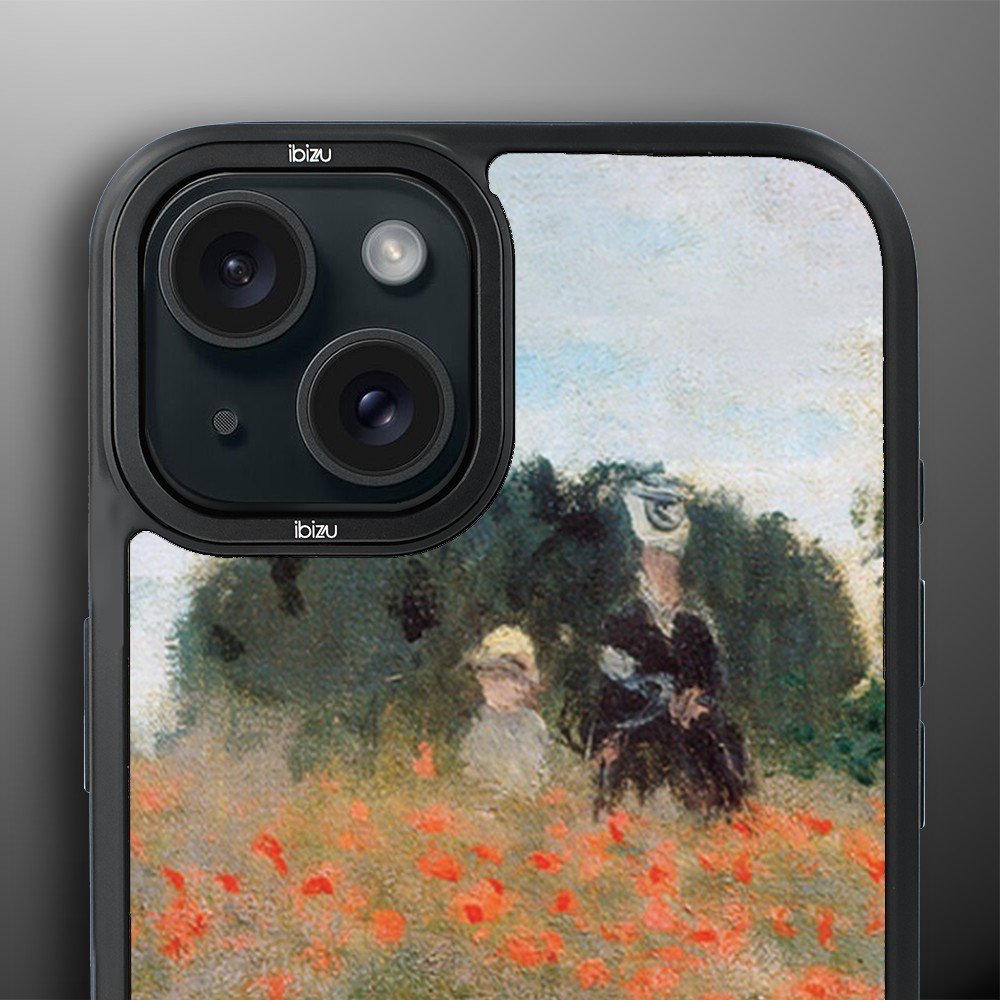 Etui-do-iPhone-15-IBIZU-DropGuard-Matt-z-MagSafe-Claude-Monet-pole-maków (5)