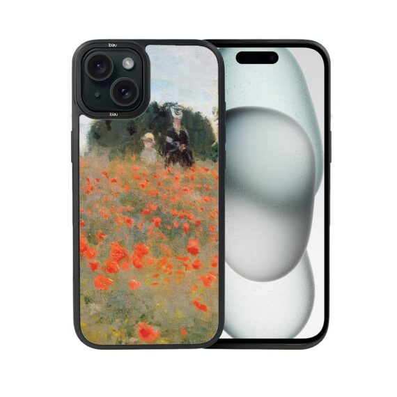 Etui-do-iPhone-15-IBIZU-DropGuard-Matt-z-MagSafe-Claude-Monet-pole-maków (8)
