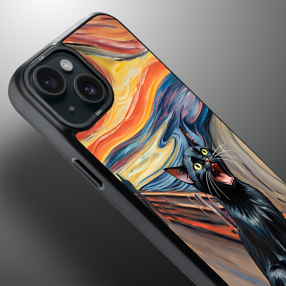 Etui-do-iPhone-15-IBIZU-DropGuard-Matt-z-MagSafe-Edvard-Munch-krzyk-kota (2)