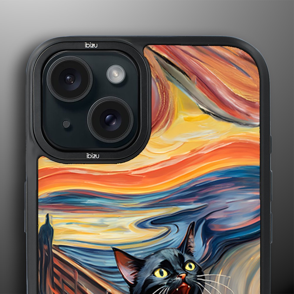 Etui-do-iPhone-15-IBIZU-DropGuard-Matt-z-MagSafe-Edvard-Munch-krzyk-kota (5)