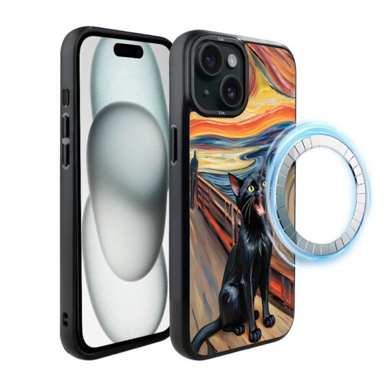 Etui-do-iPhone-15-IBIZU-DropGuard-Matt-z-MagSafe-Edvard-Munch-krzyk-kota (6)