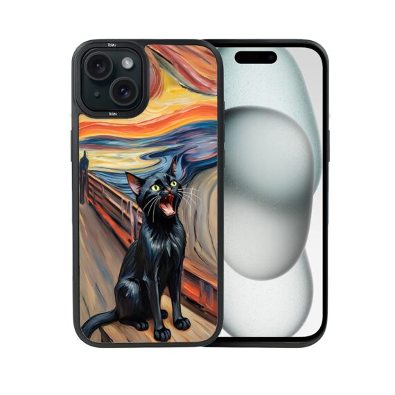 Etui-do-iPhone-15-IBIZU-DropGuard-Matt-z-MagSafe-Edvard-Munch-krzyk-kota (8)