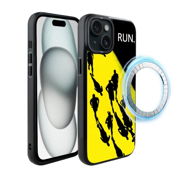 Etui do iPhone 15 Plus IBIZU DropGuard Matt z MagSafe, #Move, Bieg Mistrzów